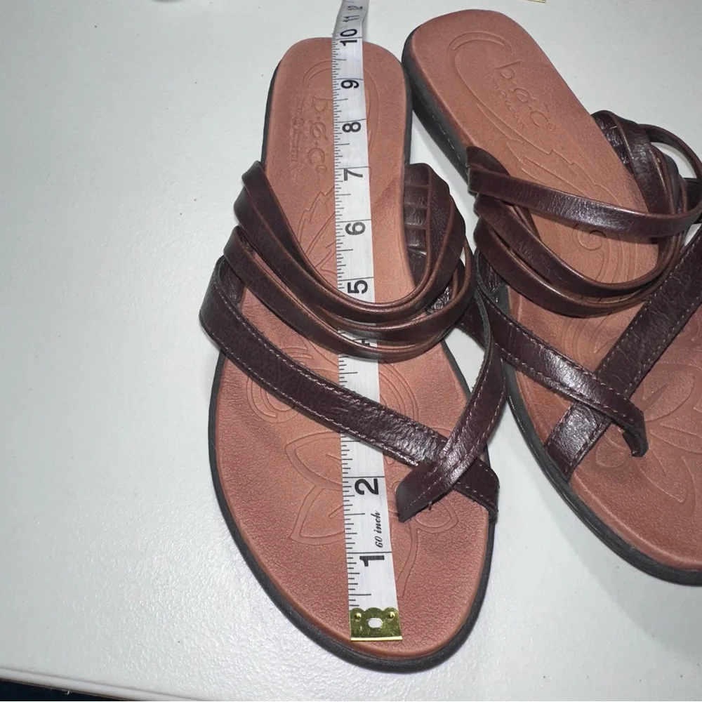 B.O.C Brown Faux Leather‎ Sandals Size 9M